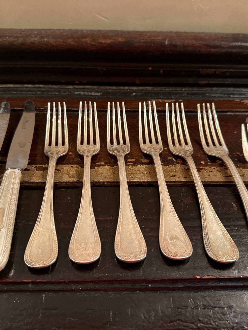 Christofle Malmaission Silver Flatware.